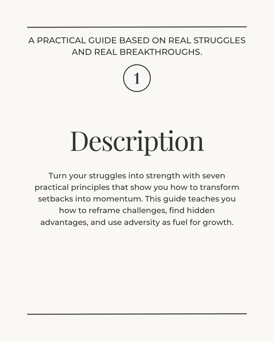 Transmuting Adversity into Opportunity -  7 Timless Principles for Leveraging Setbacks for Exponential Growth